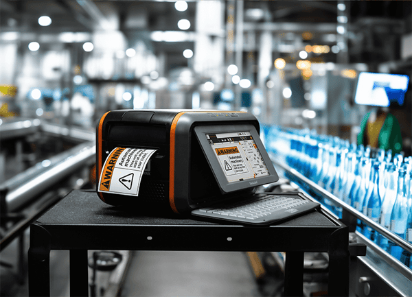DuraLabel Toro Max producing labels at a glass manufacturing facility