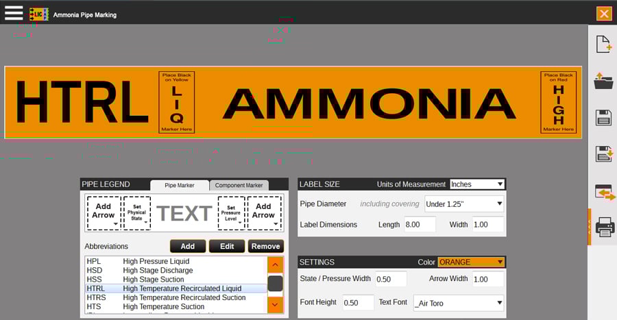 ammonia-pipe-markers-duralabel-kodiak