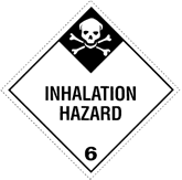 Poison Inhalation Class 6 label