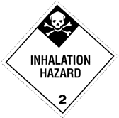 Inhalation Hazard Class 2 label