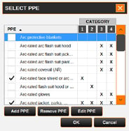 arc-flash-module-select-ppe-labelforge-pro