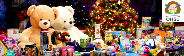 Duralabel employees collected toys for a local children's hospital.