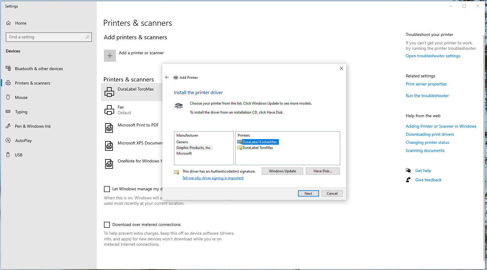 Kodiak Max DuraLabel