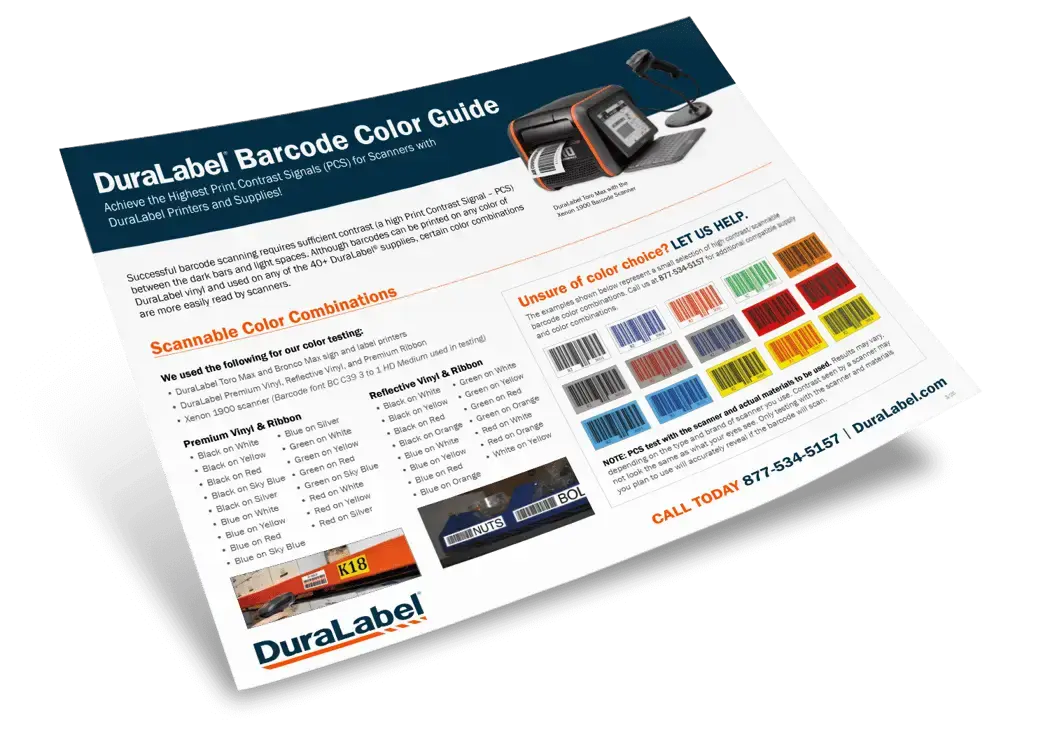 Barcode Color Chart