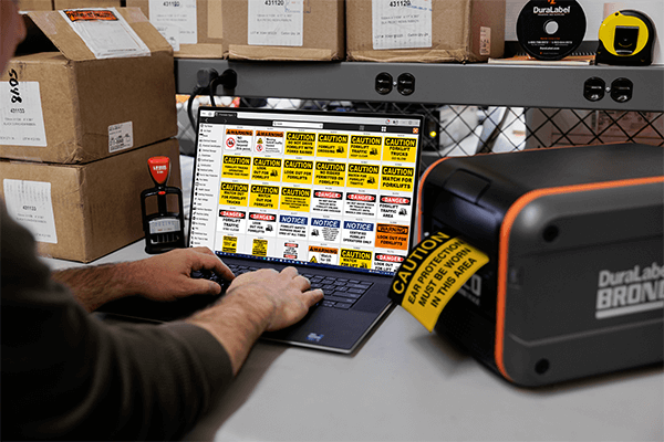 LabelForge PRO desktop software printing HazCom compliant chemical labels