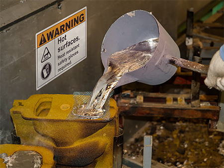 Warning label reading