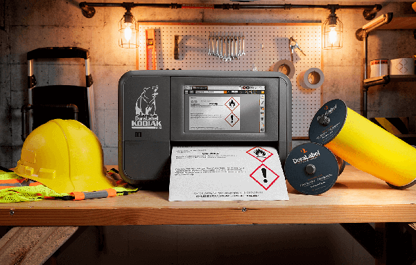 DuraLabel Kodiak Max printing Hazcom labels and signs