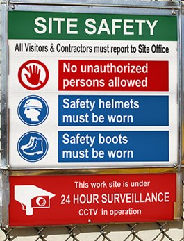 Construction Safety Sign Example