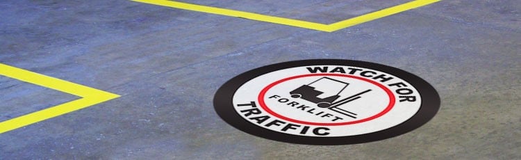 Forklift Parking - Inline Printed Floor Marking Tape