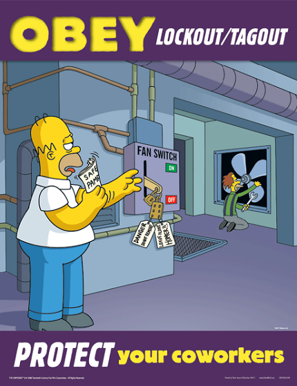 The Simpsons Safety Posters | Duralabel