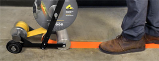 Floor marking tape applicator