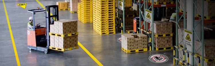 Using Floor Tape for a Safer Warehouse